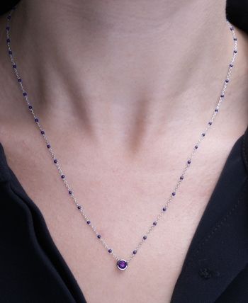 Macys birthstone necklace deals