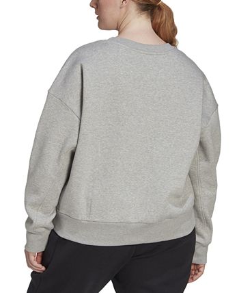 adidas Plus Size All Season Crewneck Sweatshirt & Reviews - Activewear ...