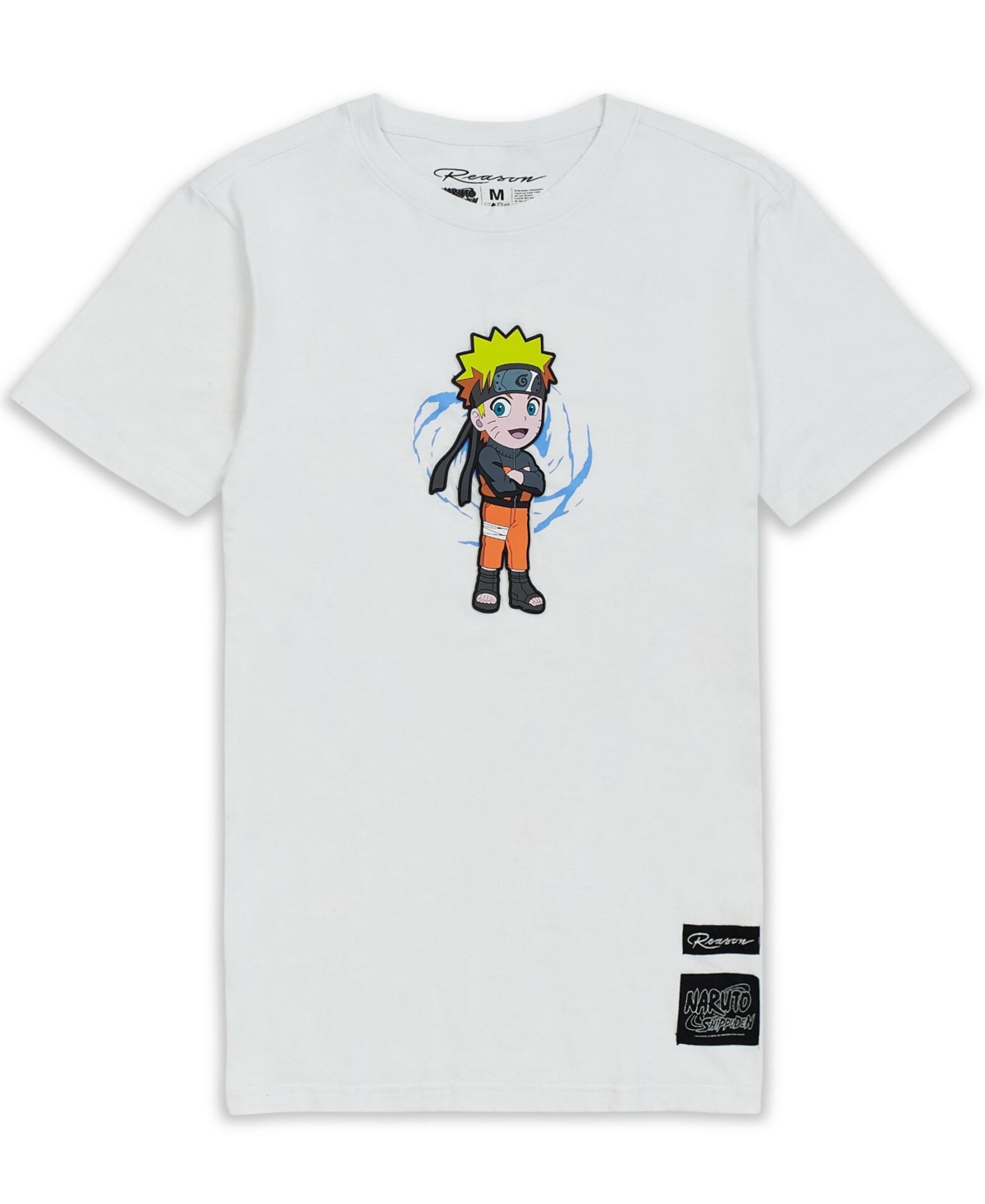 Reason Men's Chibi Naruto Graphic T-shirt In White