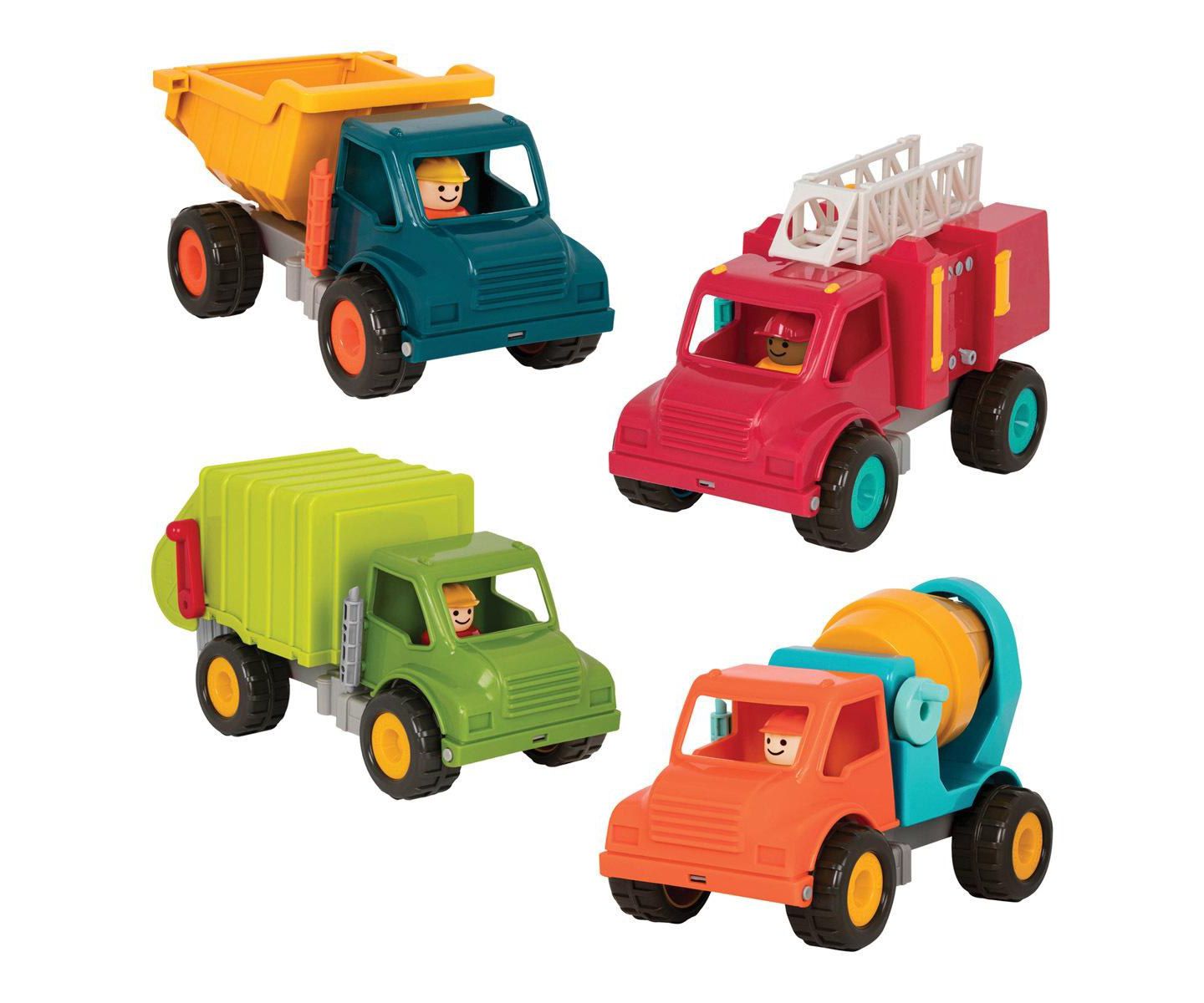 Детские игрушки Battat We Do The Work Moving Parts Truck Set, 4-Piece Set — фото 1