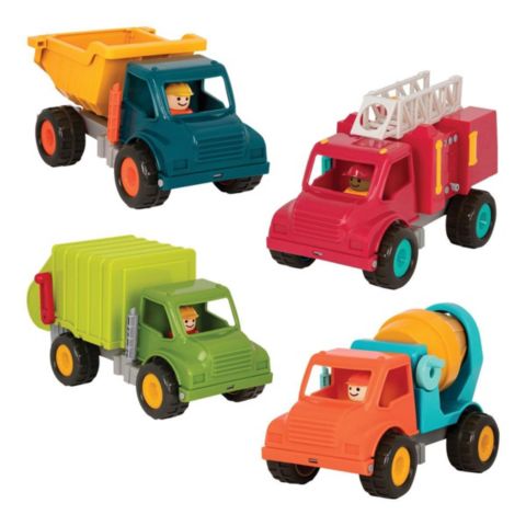 Детские игрушки Battat We Do The Work Moving Parts Truck Set, 4-Piece Set
