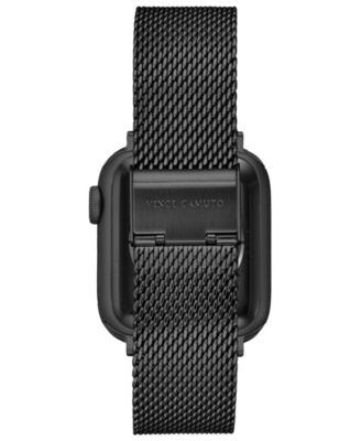Men's Gunmetal Gray Stainless Steel Mesh Bracelet Compatible with 42/44/45/Ultra/Ultra 2 Apple Watch