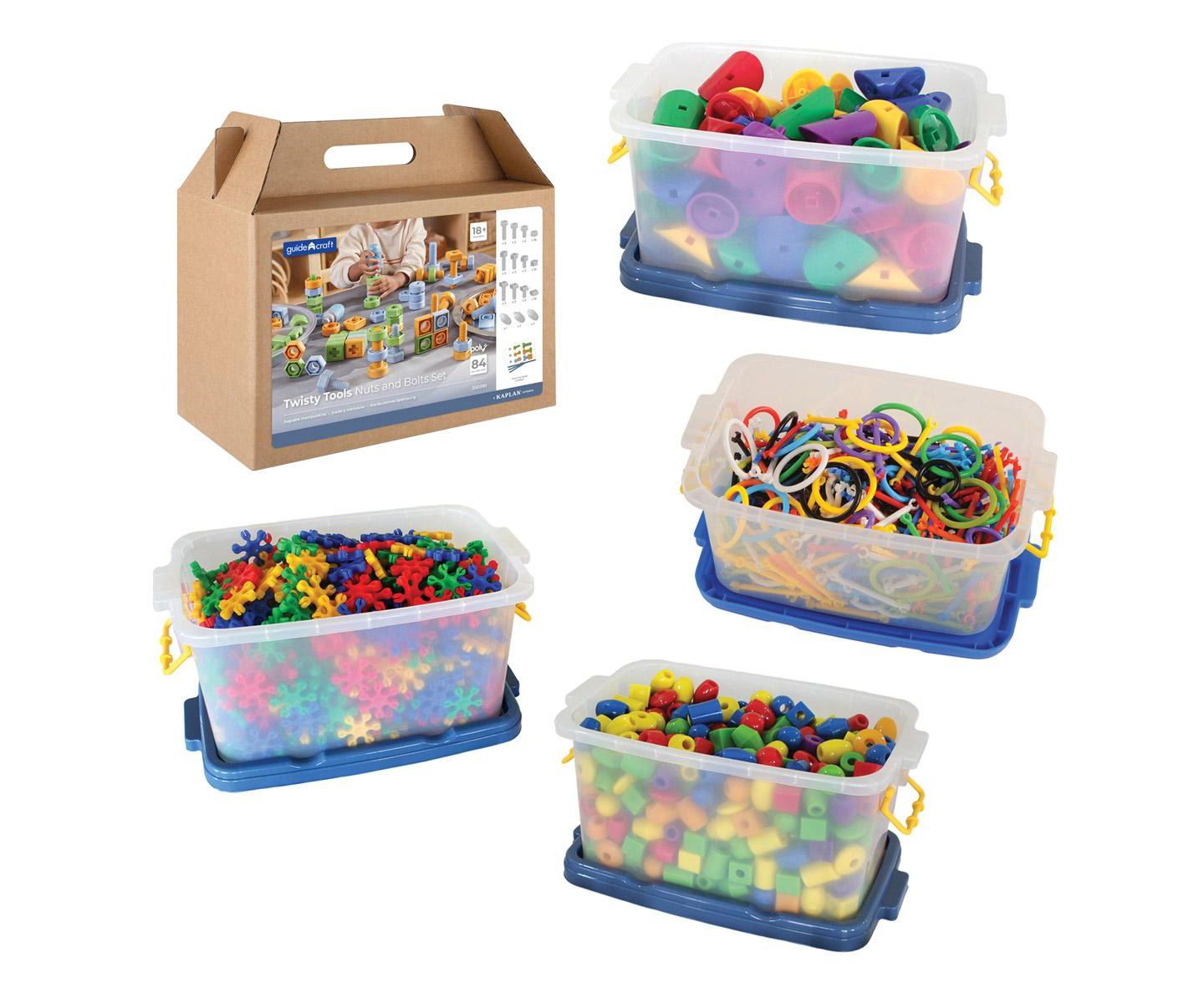 Детские игрушки Joyn Toys Build and Learn Kit Hand-Eye Coordination and Fine Motor Skills 5-Piece Set, Ages 3+ — фото 1