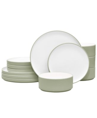 Noritake Colortex Stone 12-Piece Dinnerware Set, Service for 4 - Macy's