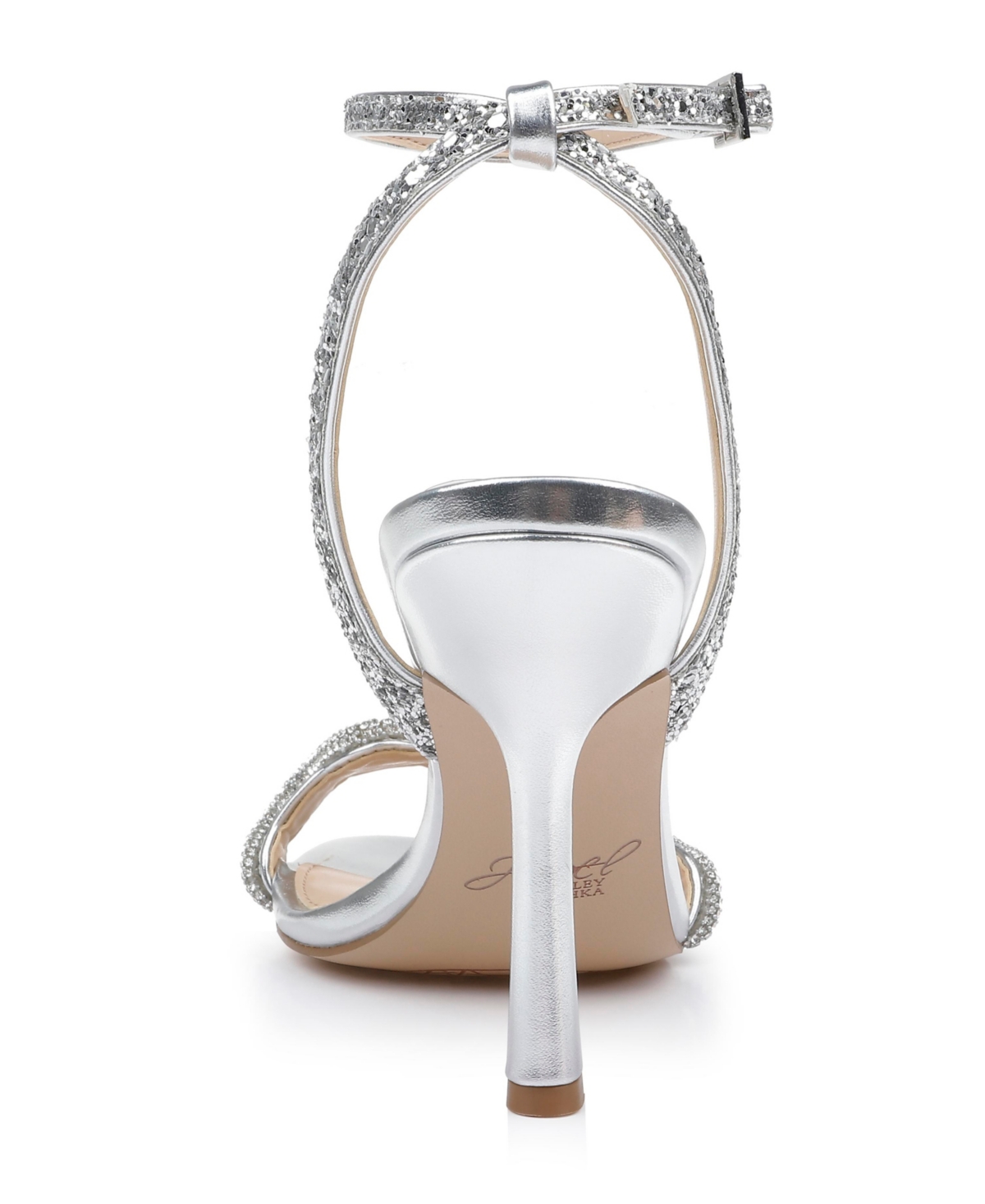 Jewel Badgley Mischka Women's Gemma Wavy Ornament Stiletto Evening Sandals