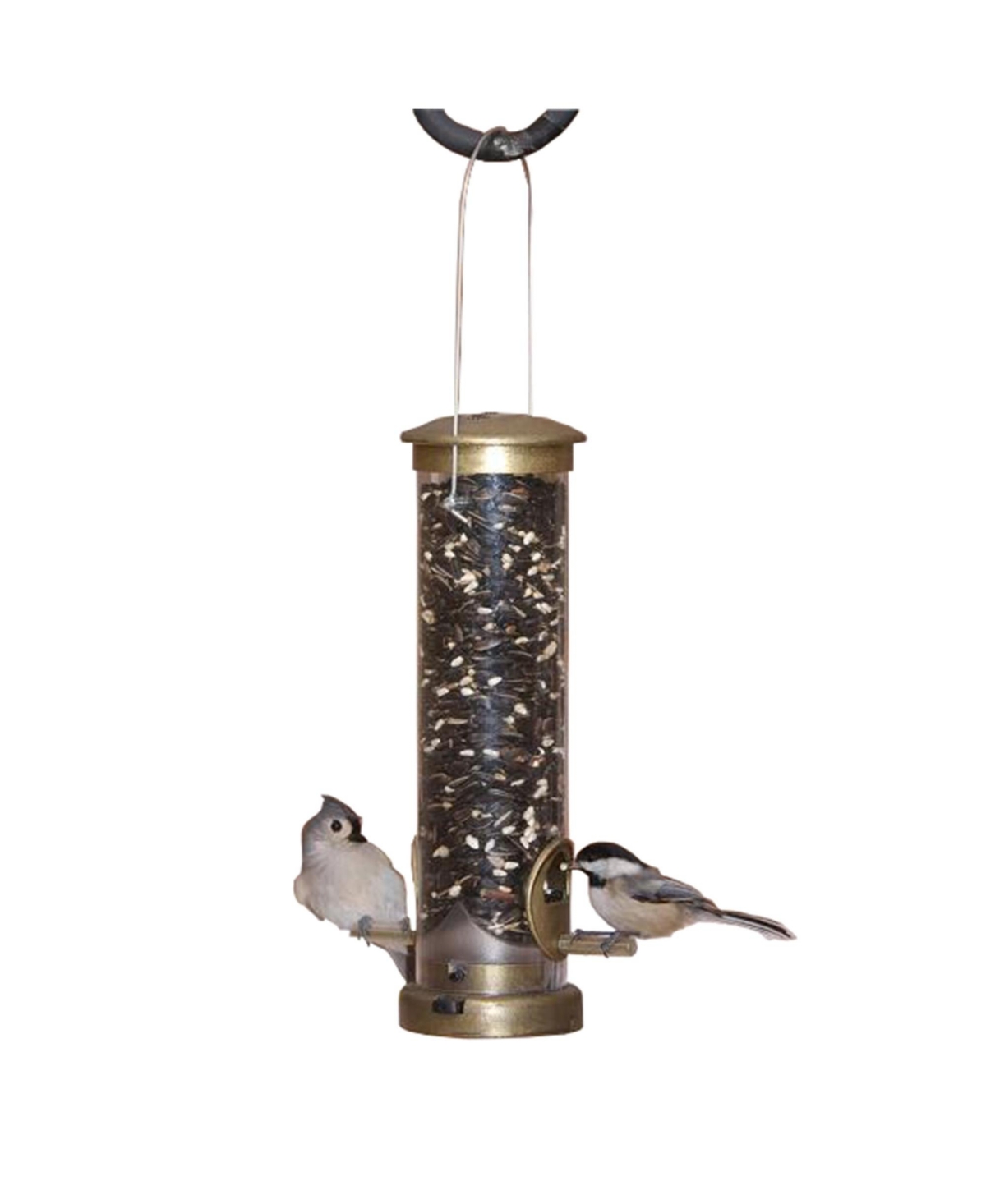 (ASP394) Quick-Clean Seed Tube Feeder, Small, Antique Brass - Multi