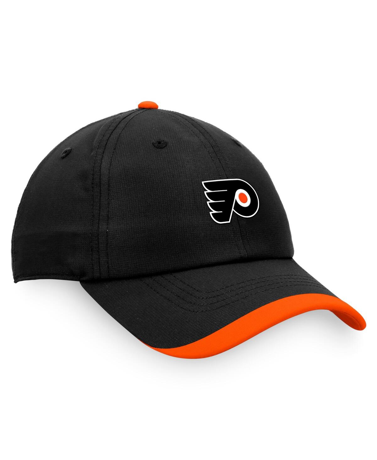 Shop Fanatics Men's  Black Philadelphia Flyers Authentic Pro Rink Pinnacle Adjustable Hat