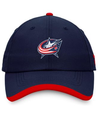 Men's Navy Columbus Blue Jackets Authentic Pro Rink Pinnacle Adjustable Hat