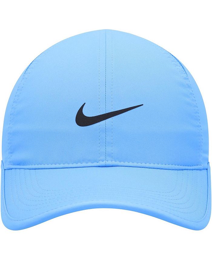 Nike Women's Light Blue Featherlight Run Logo Performance Adjustable Hat -  Macy's