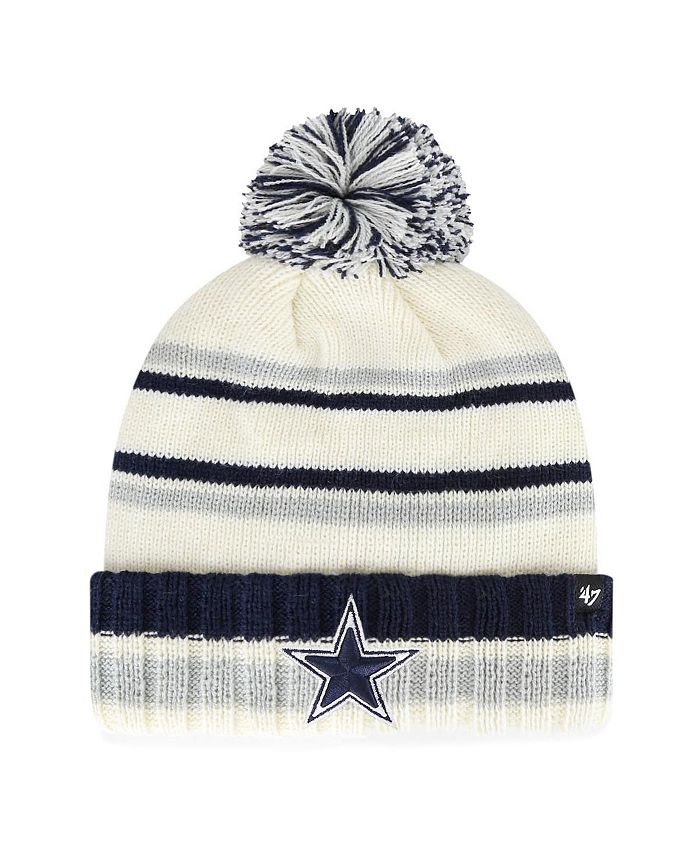 47 Brand Big Boys Cream Dallas Cowboys Driftway Cuffed Knit Hat with Pom -  Macy's