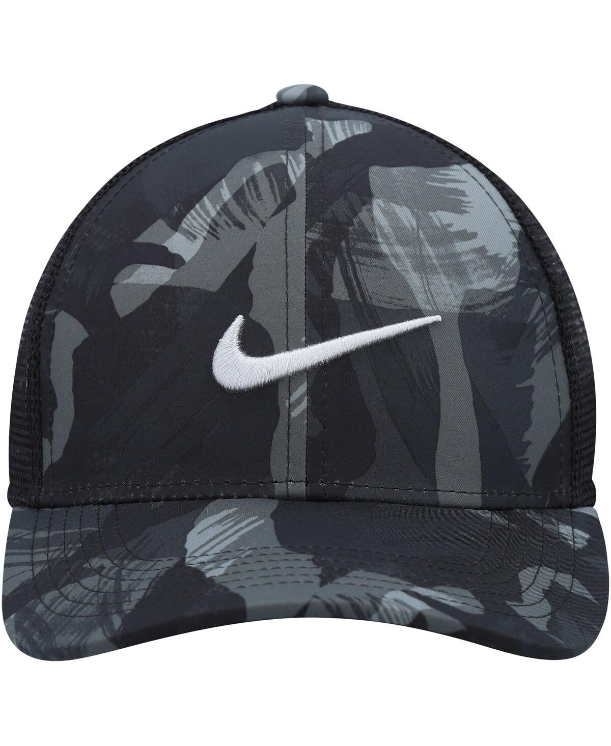 Nike Men's  Gray And Black Legacy91 Trucker Performance Snapback Hat In Gray,black