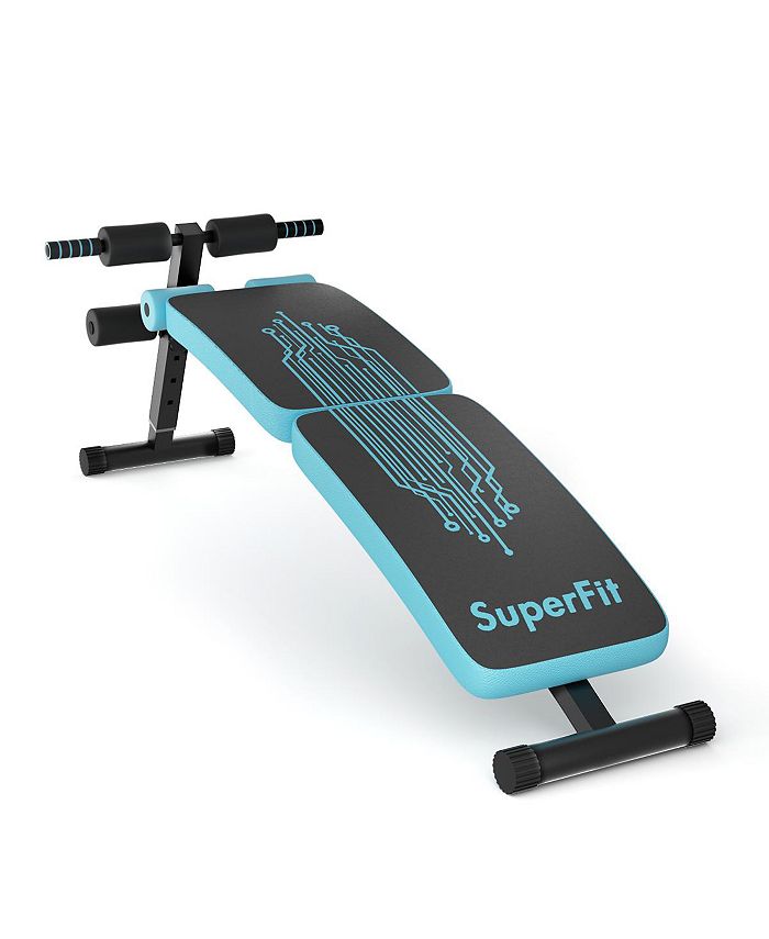 Costway Folding Weight Bench Adjustable Sit up Board Curved