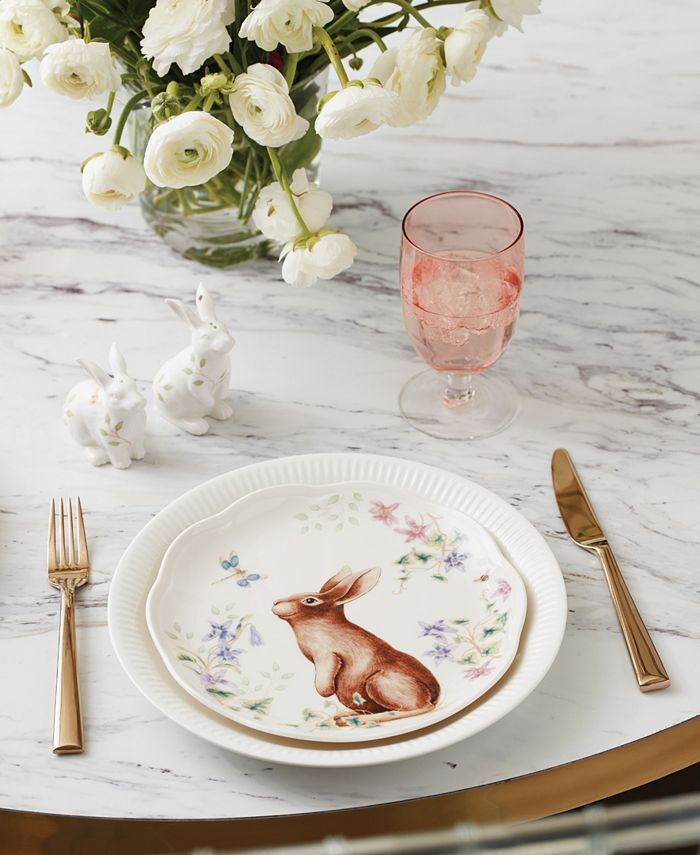 Lenox Butterfly Meadow Bunny Accent Plates, Set of 4 Macy's