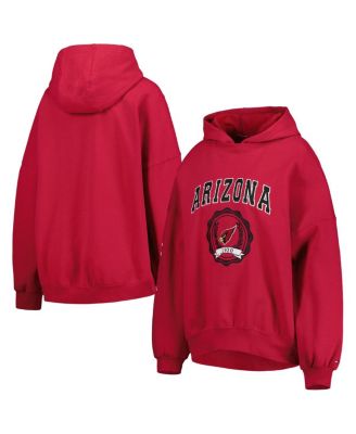 Women's Cardinal Arizona Cardinals Becca Drop Shoulder Pullover Hoodie