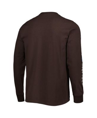 Men's Brown Cleveland Browns Peter Team Long Sleeve T-shirt