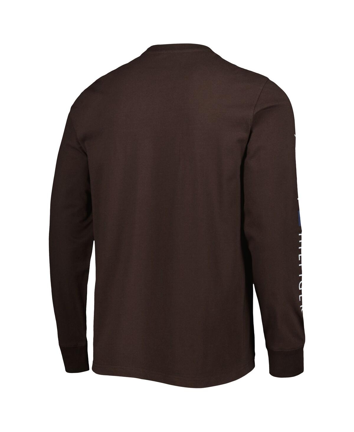 Shop Tommy Hilfiger Men's  Brown Cleveland Browns Peter Team Long Sleeve T-shirt