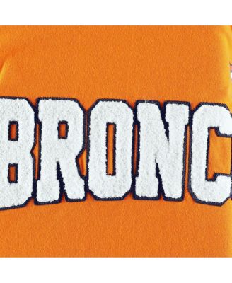 Men's Orange, White Denver Broncos Alex Long Sleeve Hoodie T-shirt