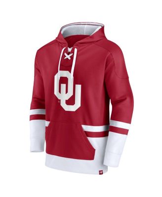 Men's Crimson Oklahoma Sooners First Battle Pullover Hoodie