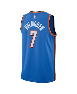 Unisex Chet Holmgren Oklahoma City Thunder Blue 2022 NBA Draft First Round Pick Player Swingman Jersey - Icon Edition