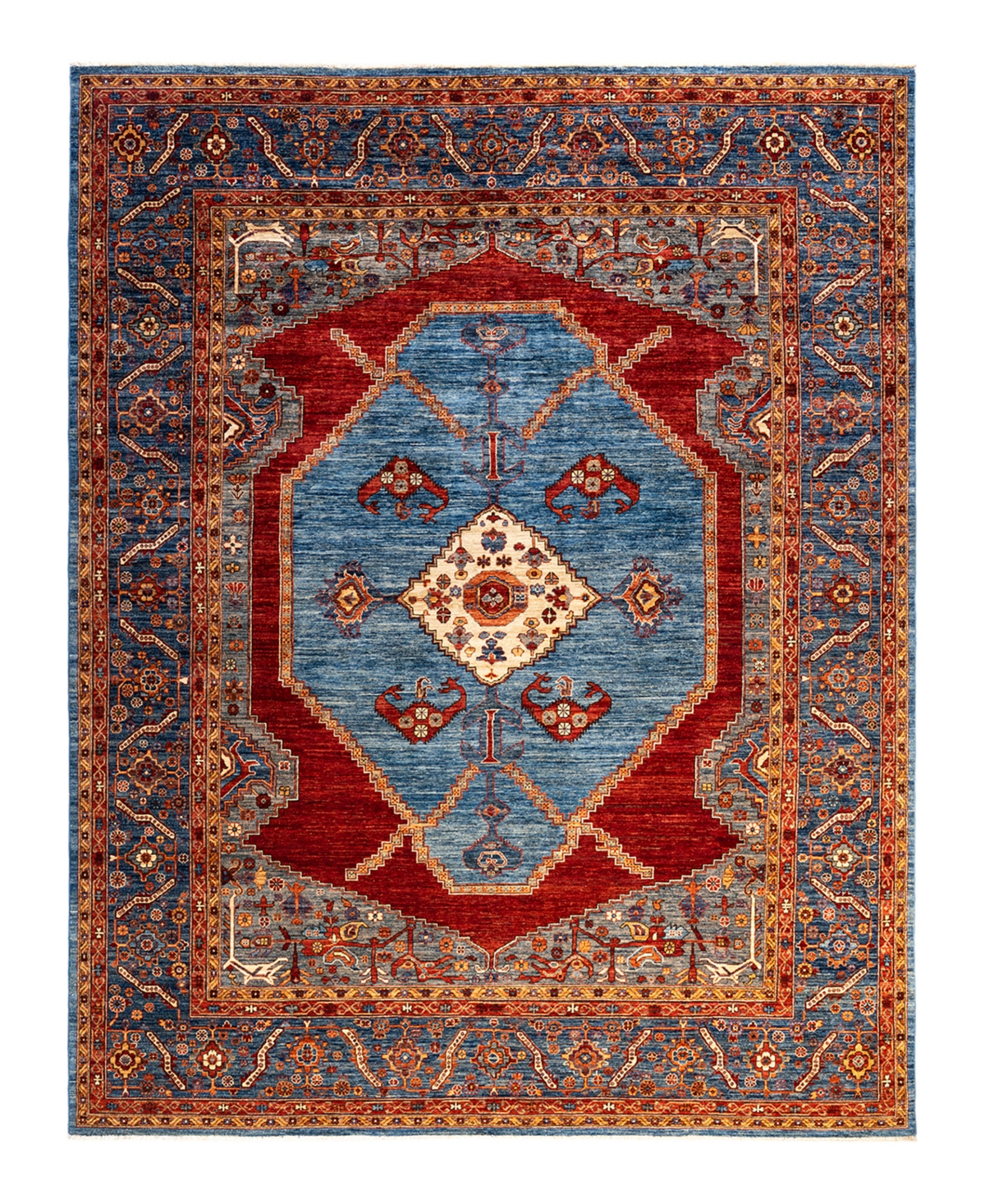 Adorn Hand Woven Rugs Serapi M1973 9' x 11'6in Area Rug - Mist