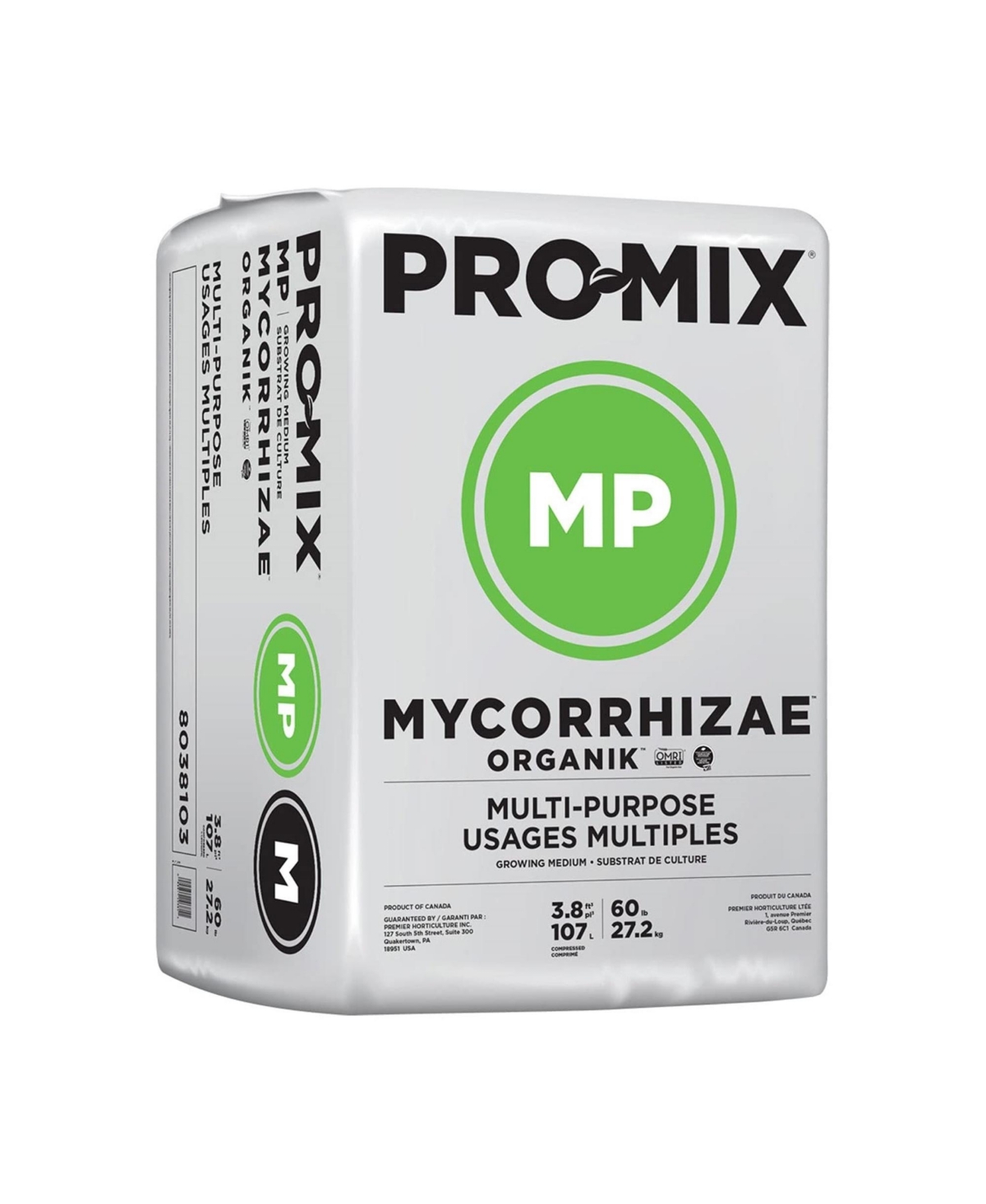Premeir Horticulture Pro-mix Mp Mycorrhizae, Growing Medium 3.8 Cf - Multi