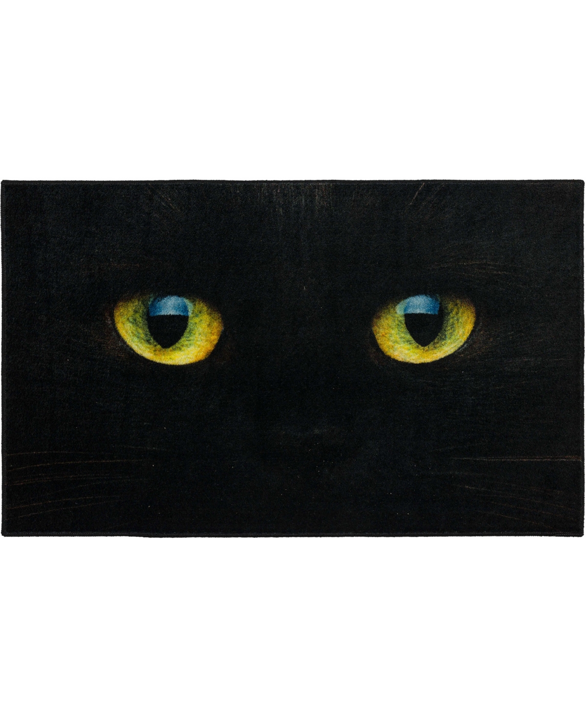 Mohawk Prismatic Cat Face 2'6" X 4'2" Area Rug In Black