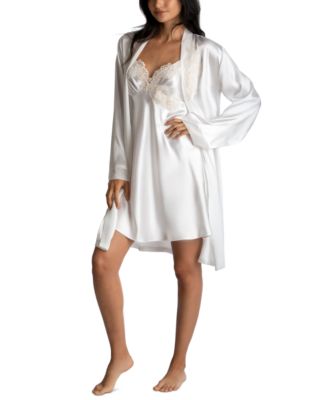 Sonya Embellished Satin Bridal Wrap Robe