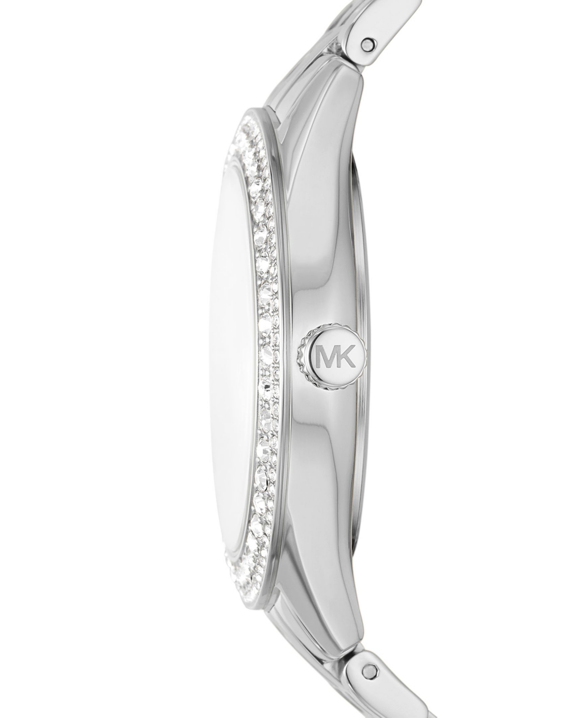 Michael Kors Women's Harlowe Three-HandTone Stainless Steel Bracelet Watch, 38mm - Silver