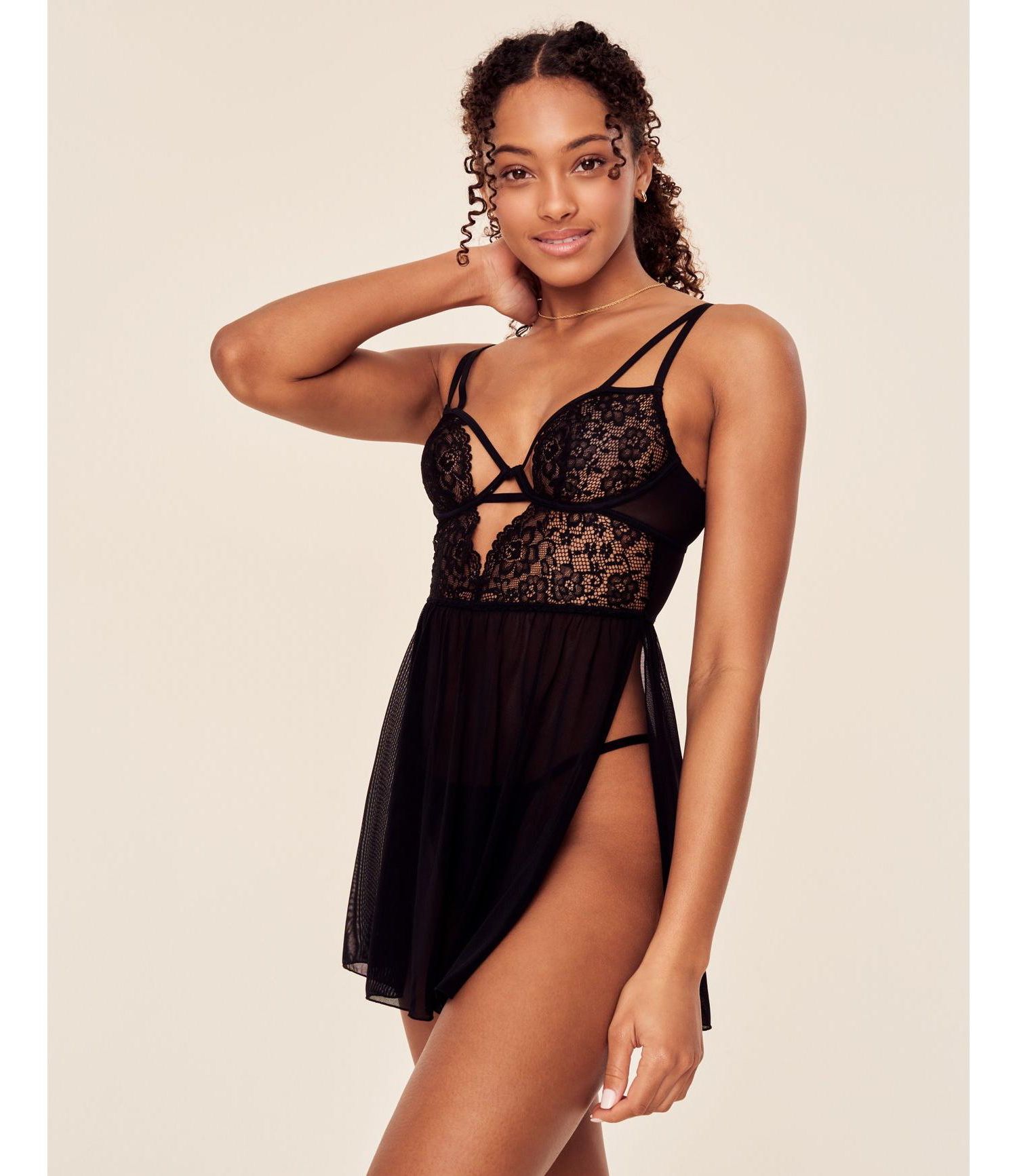 Women's Rae Unlined Babydoll & G-String Set Lingerie