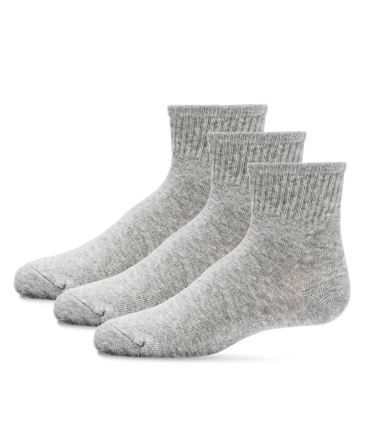 MeMoi Girls 3 Pairs Unisex Mid Cut Cotton Blend Socks