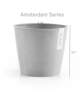  3in Amsterdam Modern Round Indoor and Outdoor Planter