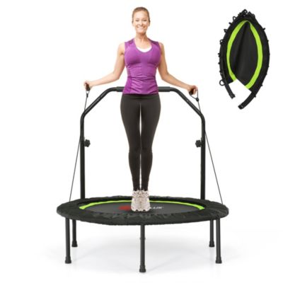 40" Foldable Adjustable Trampoline Fitness Rebounder