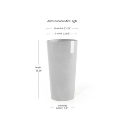 Amsterdam Durable Modern Mid High Planter, 26in