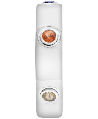 Lab-grown Multi-Sapphire (1/2 ct. t.w.) Ring in Sterling Silver