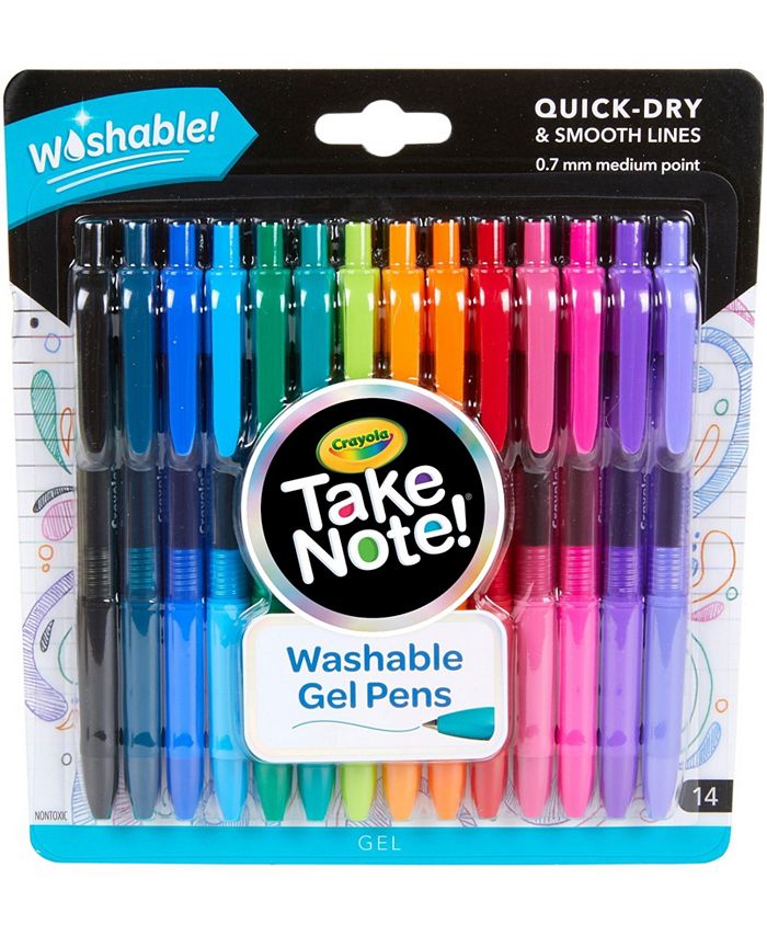 Take Note Washable Gel Pens, 14 Count, Crayola.com