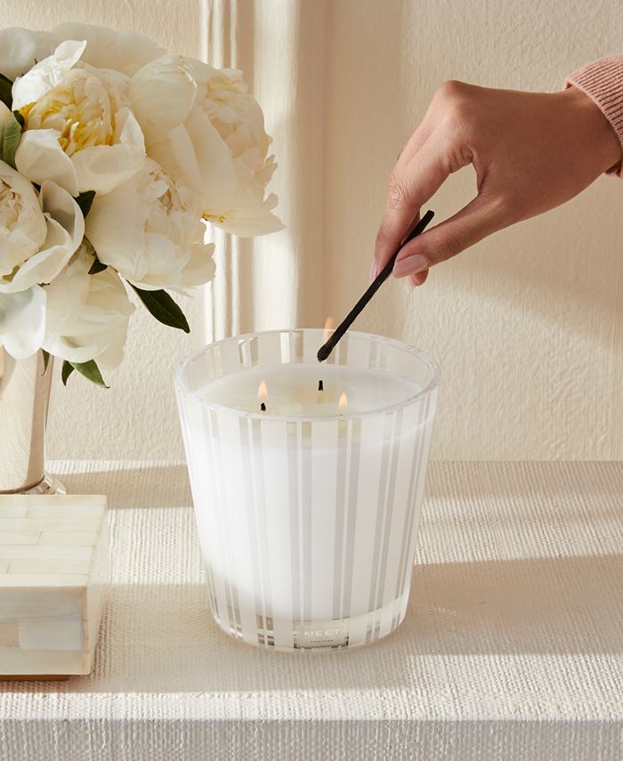Bamboo Decorative 3-Wick Candle Nest New York