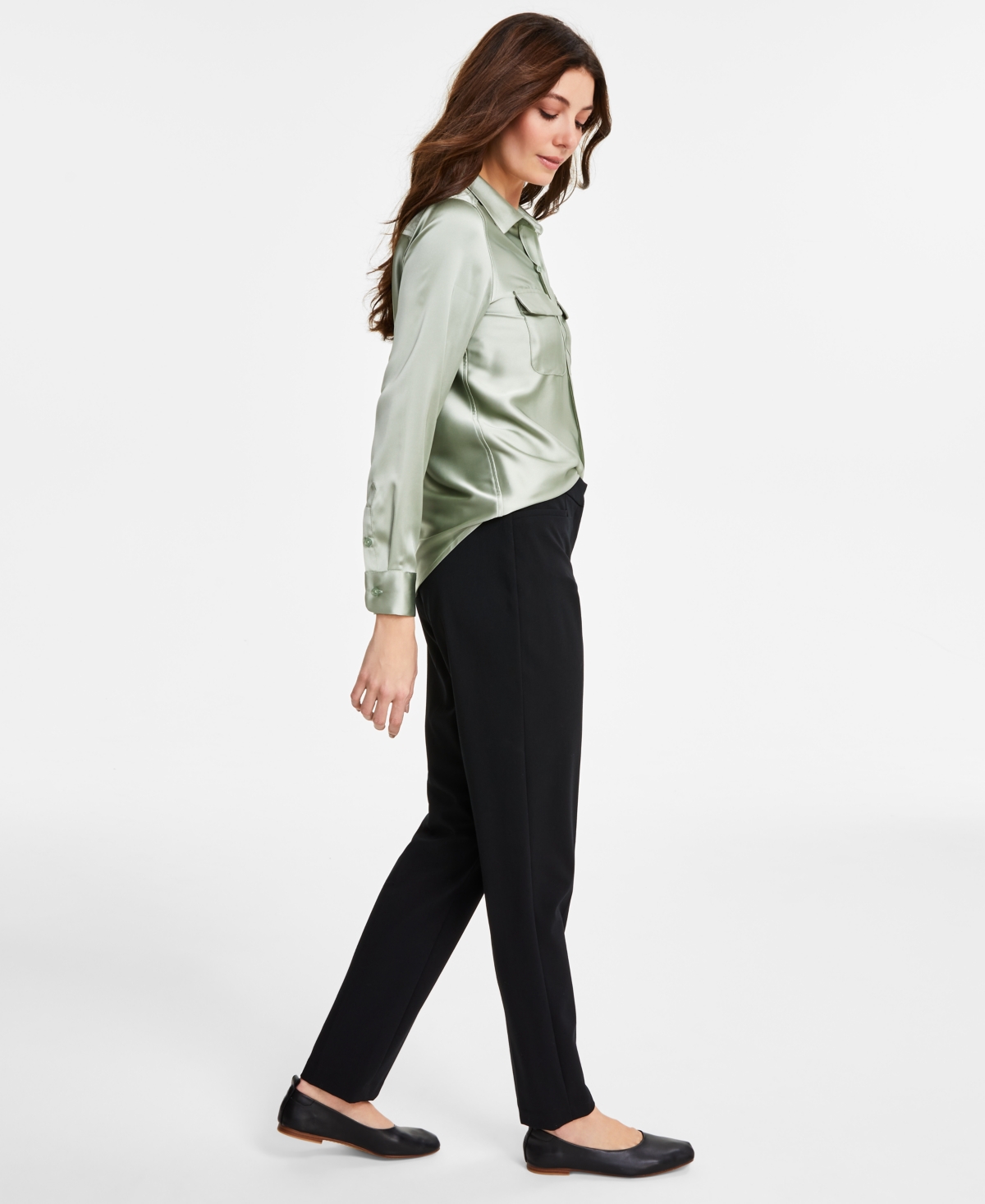 I.n.c. International Concepts L-Pocket Straight-Leg Pants, Petite and Petite Short, Created for Macy's
