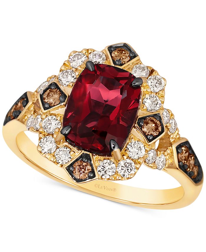 Le vian sales pomegranate garnet ring