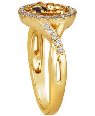 Nude Diamond Bee Ring (1/3 ct. t.w.) in 14k Gold