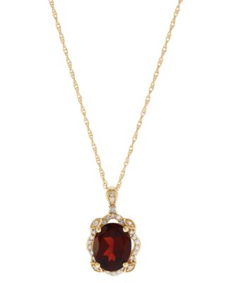 14kt Yellow Gold Sandal Slide Pendant with Tsav Garnet store