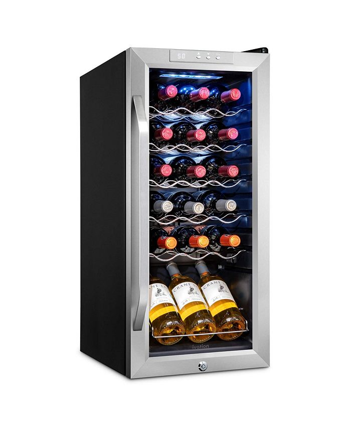 Ivation Freestanding Wine Refrigerator, 18 Bottle Wine Cooler Macy's