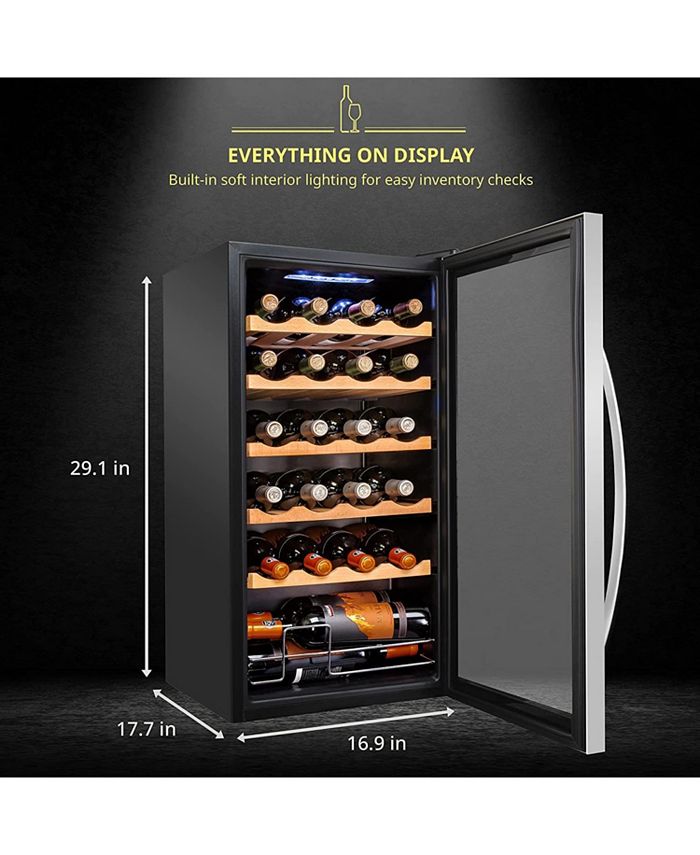 Schmécké Wine Fridge, 24 Bottle Wine Cooler, freestanding Macy's