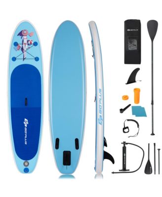 Costway 10' Inflatable Stand Up Paddle Board SUP W/Adjustable Paddle Pump Leash