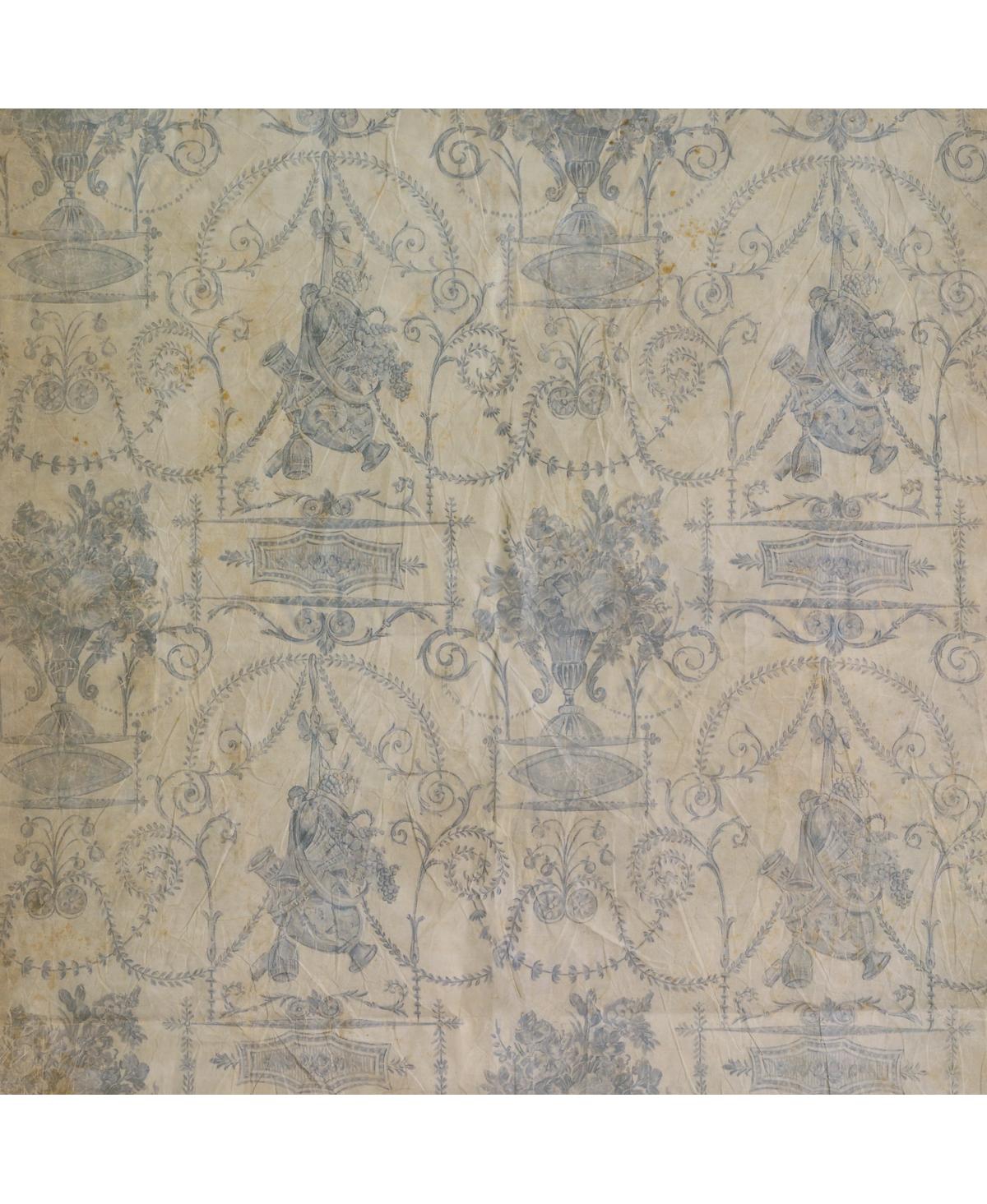 Park Hill Collection French Quarter Blue Wallpaper
