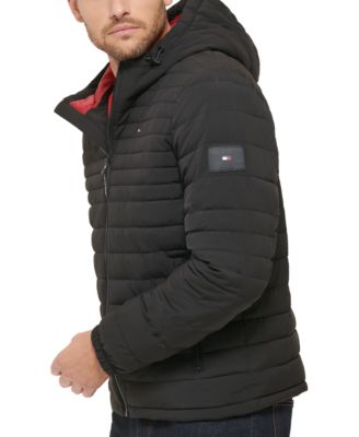 Men's Stretch Quilted Hooded Jacket