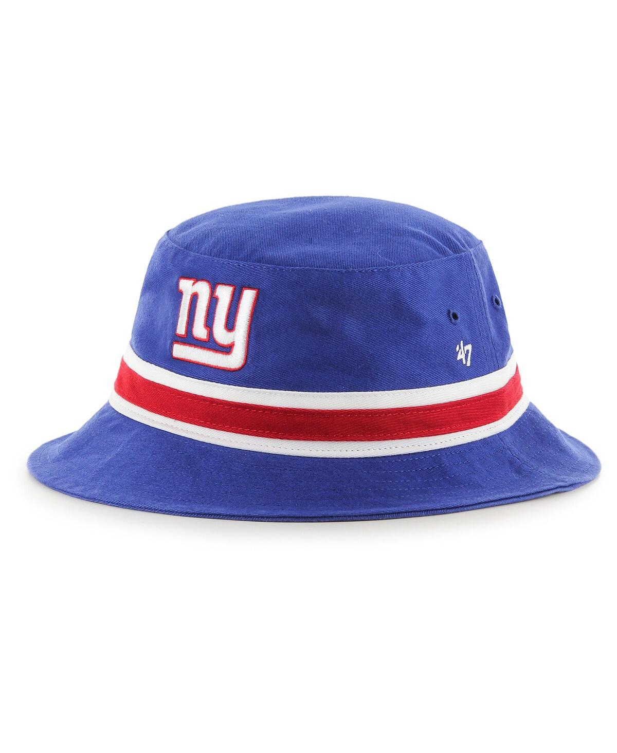 47 Brand Men's '47 Royal New York Giants Striped Bucket Hat