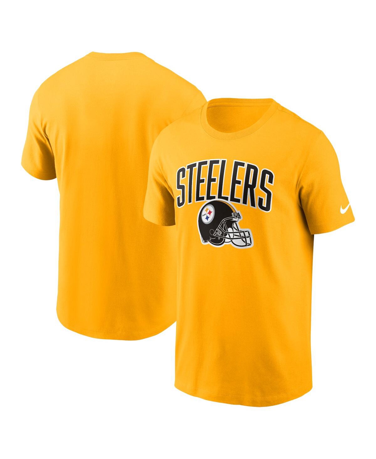 Shop Nike Men's  Gold Pittsburgh Steelers Team Athletic T-shirt