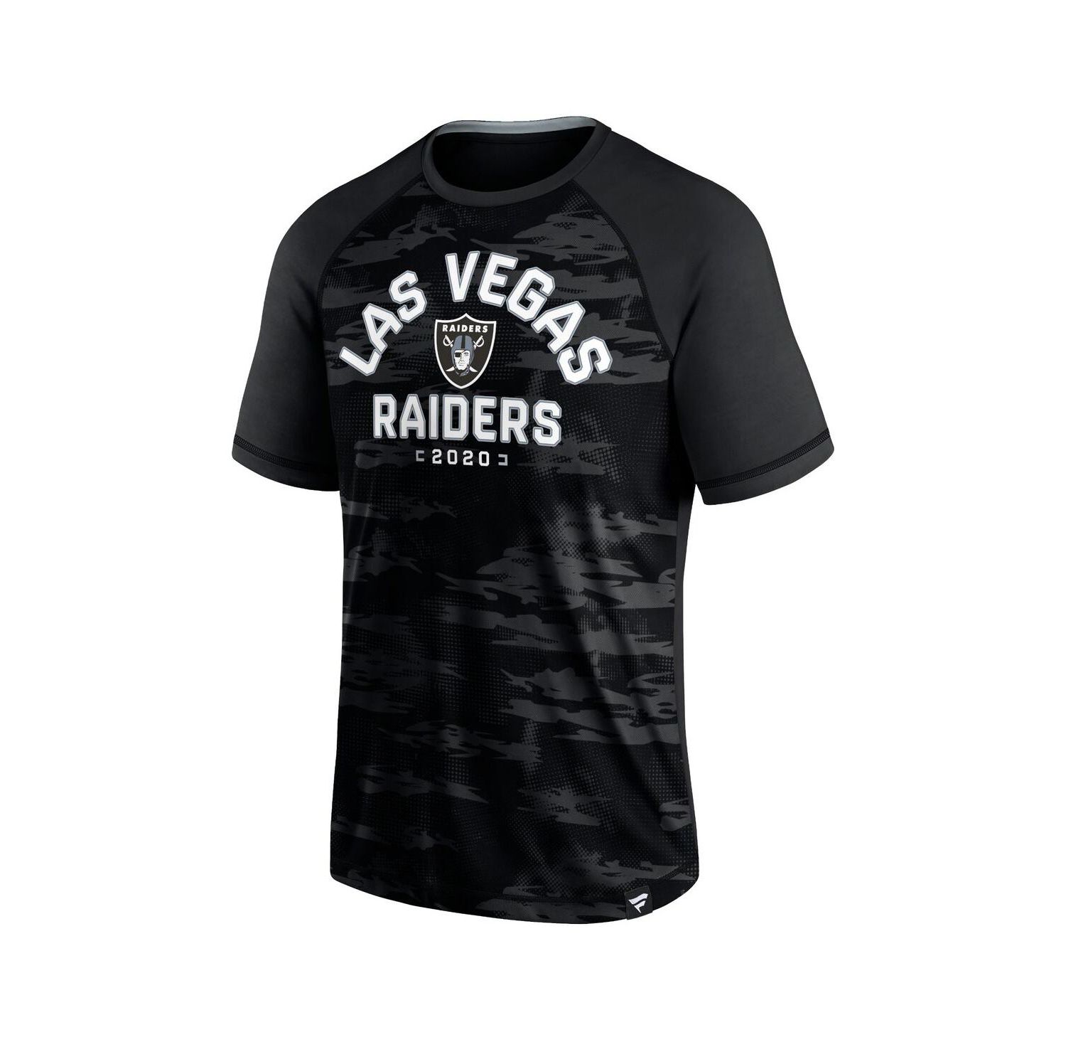 Men's Black Las Vegas Raiders Hail Mary Raglan T-shirt