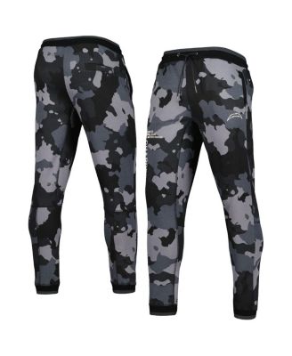 Men's and Women's Black Los Angeles Chargers Camo Jogger Pants