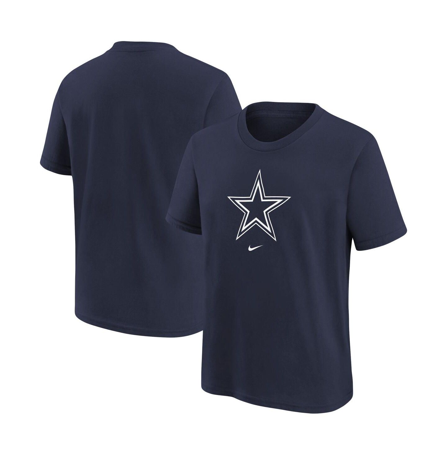 Футболка Nike Navy Dallas Cowboys Team Wordmark T-shirt для мальчиков — фото 1